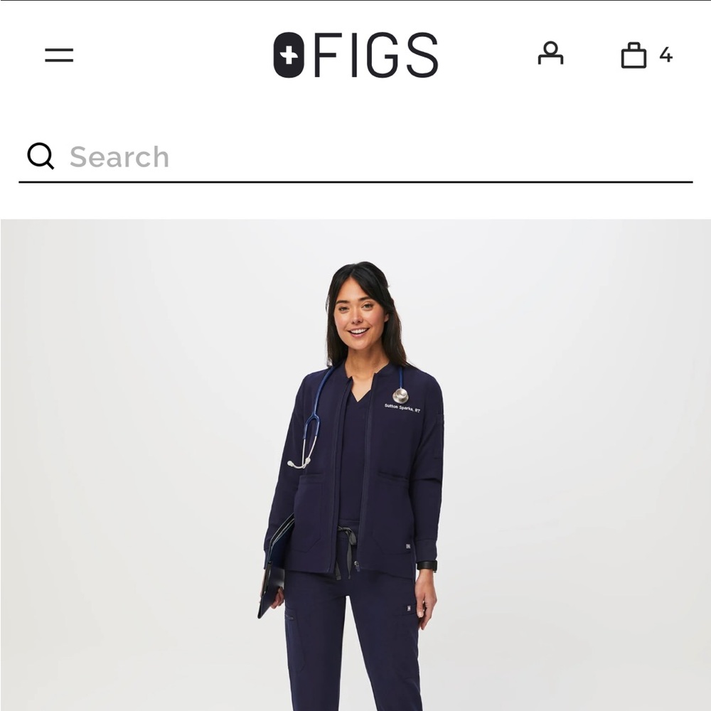 Figs Bellery Scrub Jacket
